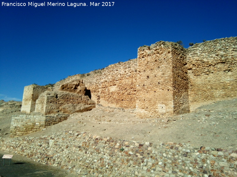 Calatrava la Vieja. Foso - Calatrava la Vieja. Foso. Desde el foso de la medina