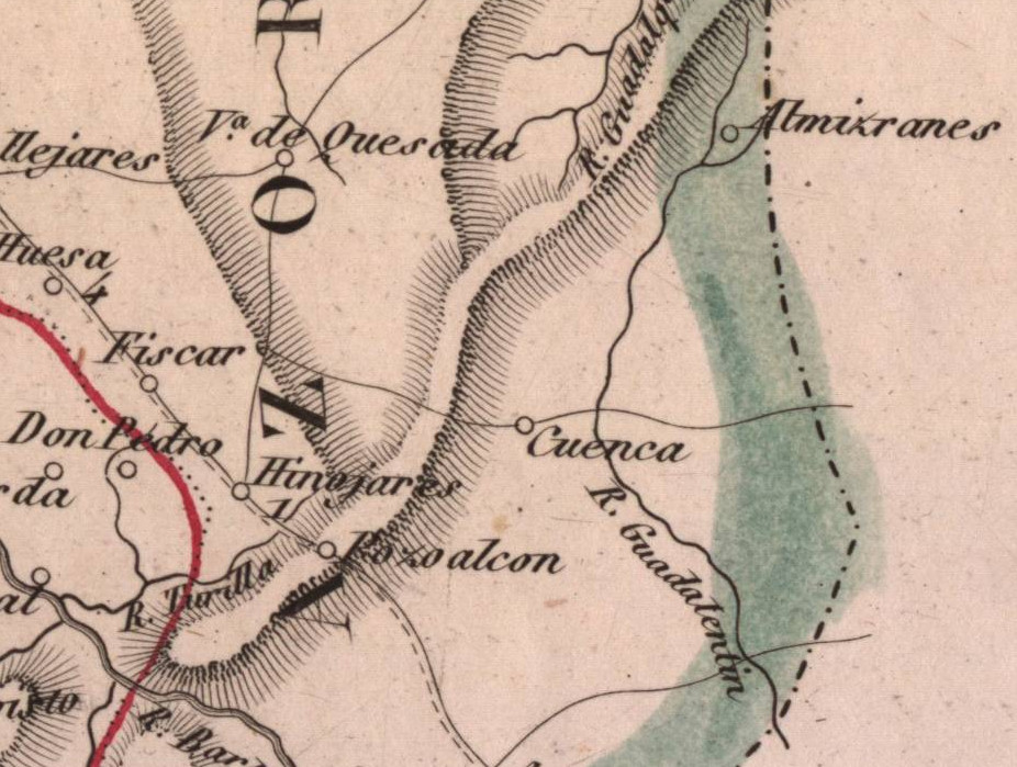 Historia de Pozo Alcn - Historia de Pozo Alcn. Mapa 1847