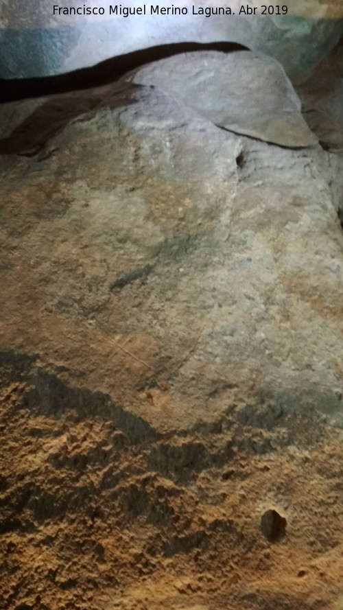 Dolmen de Soto. Petroglifo VII - Dolmen de Soto. Petroglifo VII. Grabado de la parte superior
