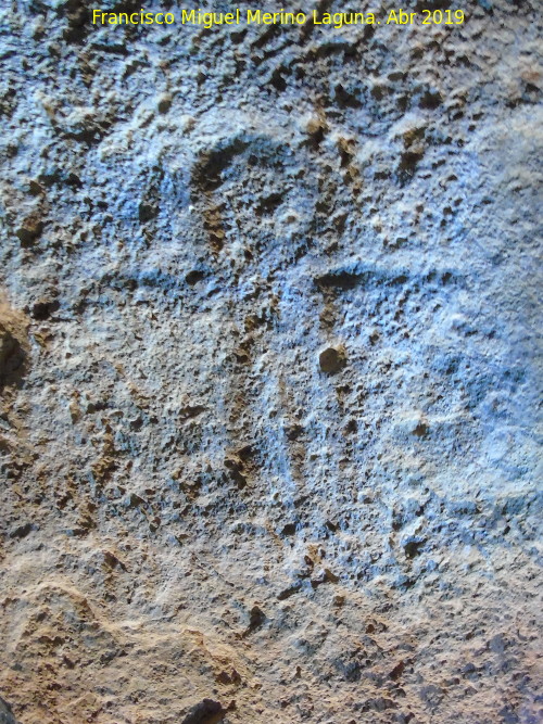 Dolmen de Soto. Petroglifo VII - Dolmen de Soto. Petroglifo VII. Antropomorfo