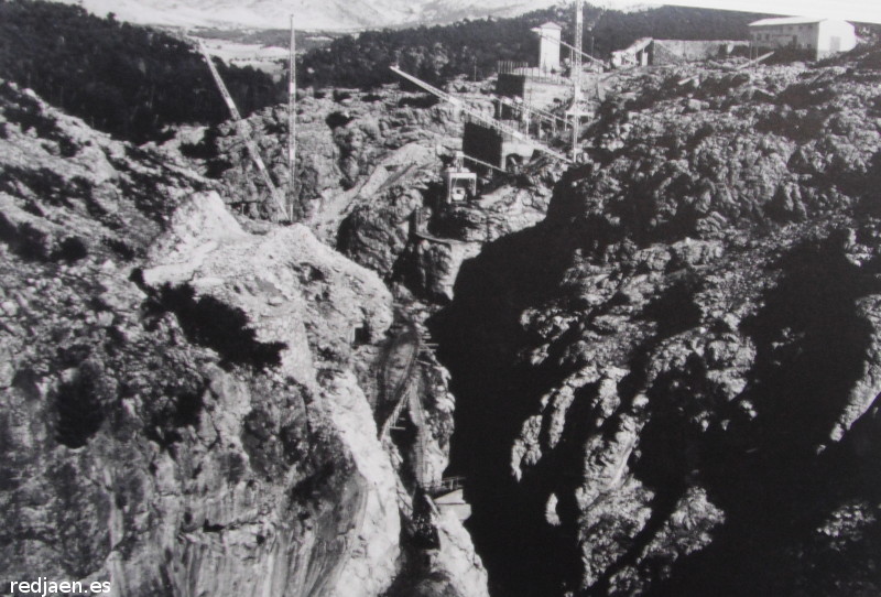 Pantano de la Bolera - Pantano de la Bolera. Construccin del pantano