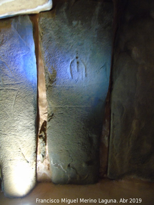 Dolmen de Soto. Petroglifo XII - Dolmen de Soto. Petroglifo XII. Ortostato