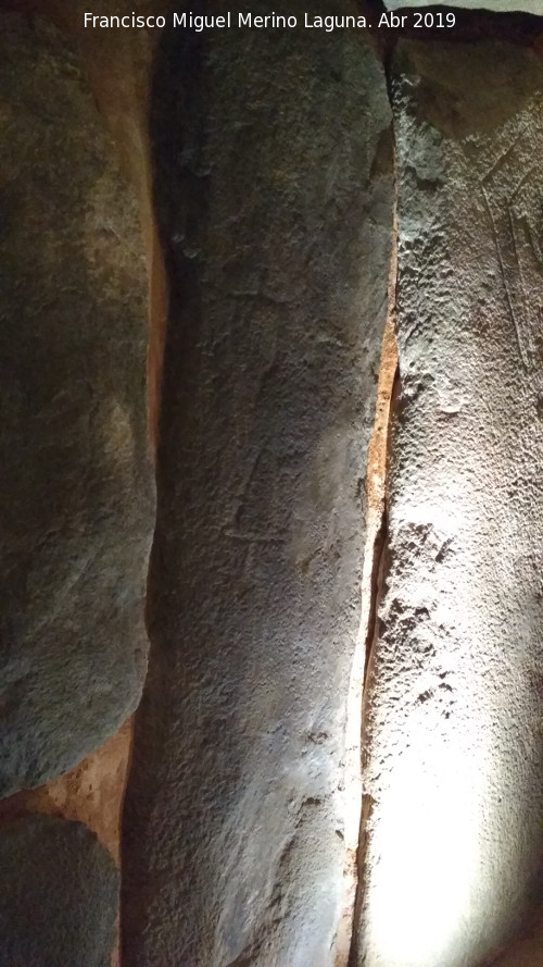 Dolmen de Soto. Petroglifo XIII - Dolmen de Soto. Petroglifo XIII. Ortostato