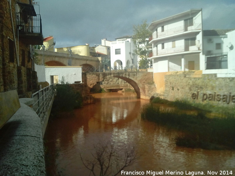 Puente de Gnave - Puente de Gnave. Puente romano y al fondo el Puente Nuevo