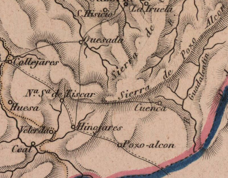 Aldea Belerda - Aldea Belerda. Mapa 1862