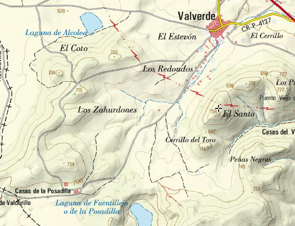 Cerro El Santo - Cerro El Santo. Mapa