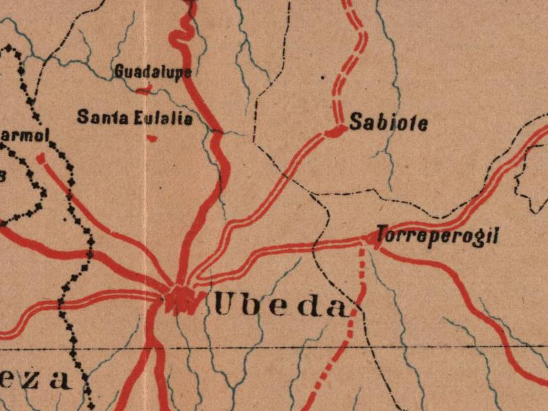 Historia de Sabiote - Historia de Sabiote. Mapa 1885