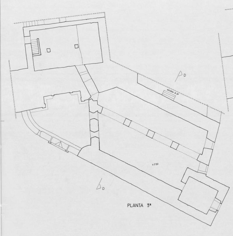 Castillo de Sabiote - Castillo de Sabiote. Plano planta tercera. IPCE 1983