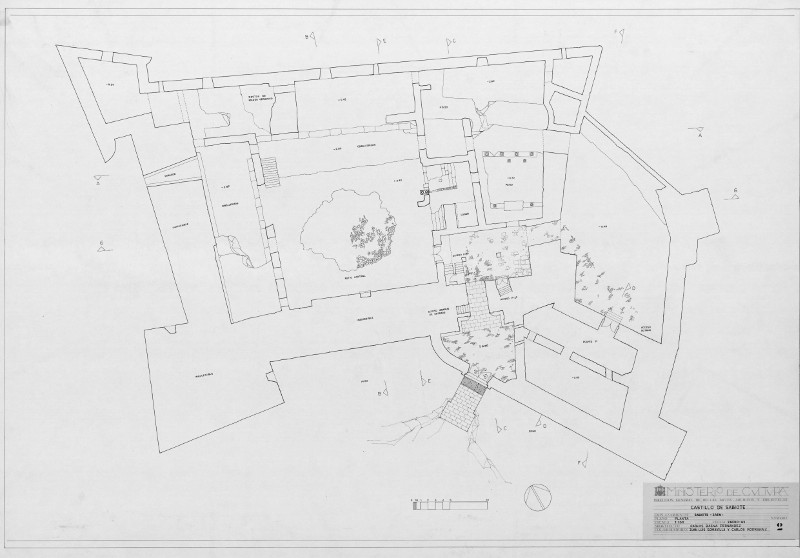 Castillo de Sabiote - Castillo de Sabiote. Plano planta general. IPCE 1983
