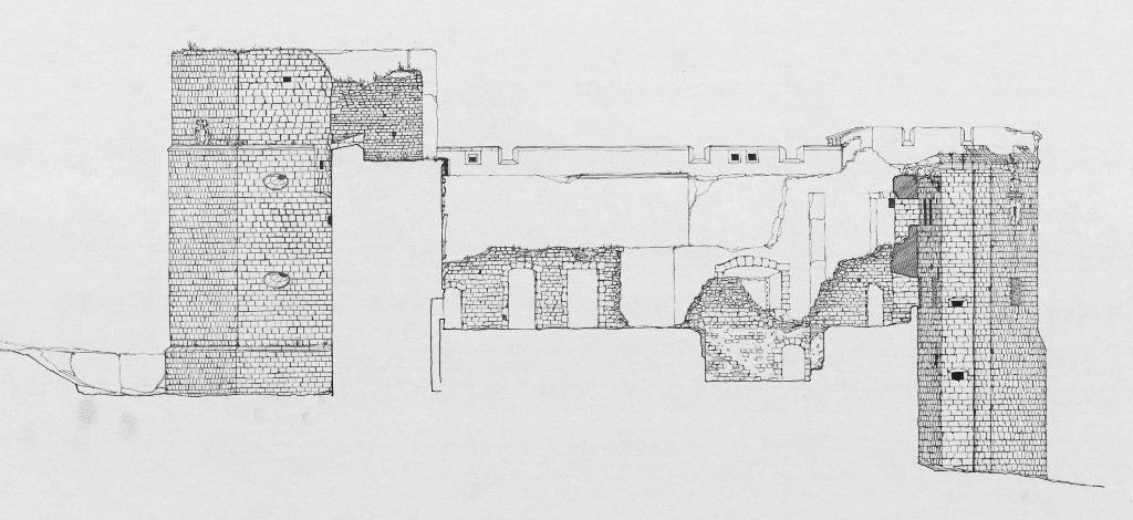 Castillo de Sabiote - Castillo de Sabiote. Plano seccin transversal. IPCE 1983