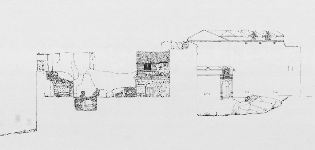 Castillo de Sabiote - Castillo de Sabiote. Plano seccin transversal. IPCE 1983