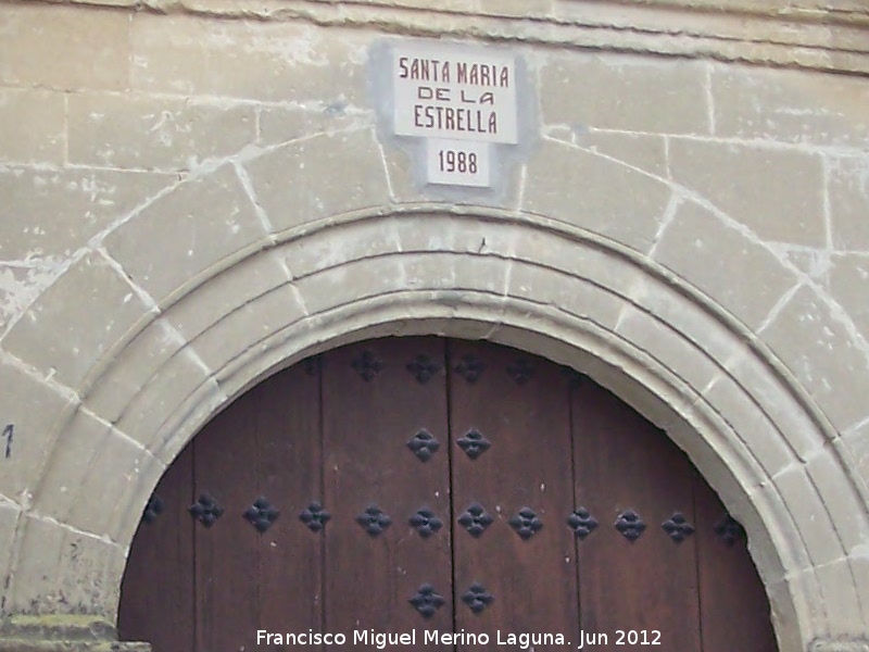 Iglesia de Santa Mara de la Estrella - Iglesia de Santa Mara de la Estrella. Arco