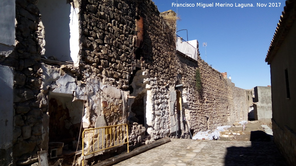 Muralla de Sabiote - Muralla de Sabiote. Lienzo oeste intramuros recuperado