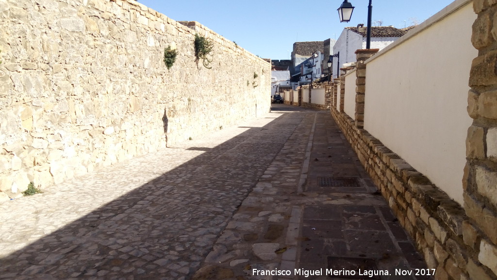 Muralla de Sabiote - Muralla de Sabiote. Muralla norte intramuros