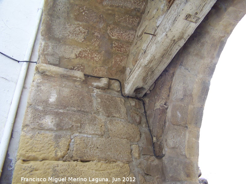 Puerta de Granada - Puerta de Granada. Hueco de la bisagra