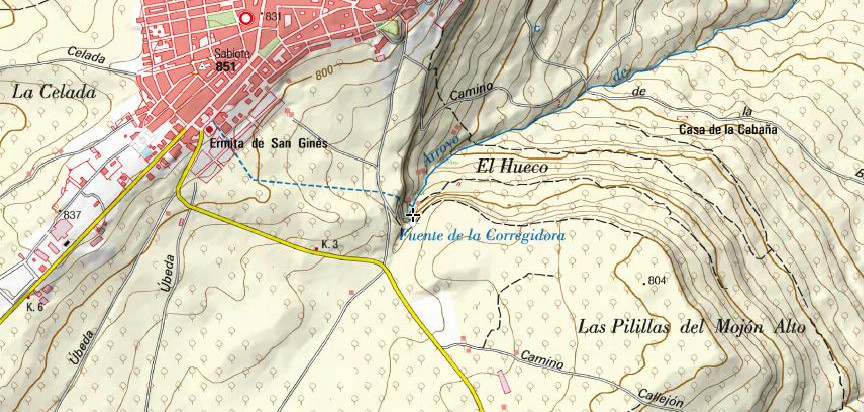 Paraje de la Corregidora - Paraje de la Corregidora. Mapa