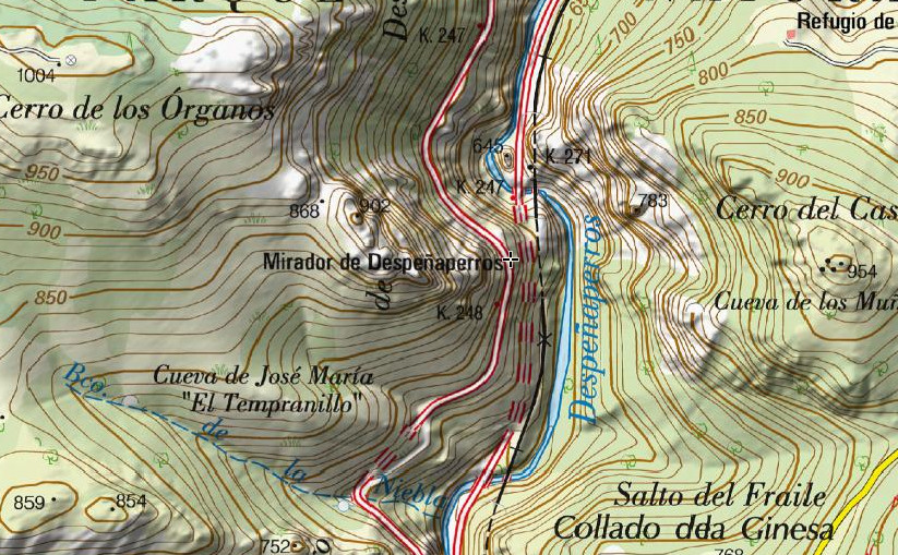 Mirador de Despeaperros - Mirador de Despeaperros. Mapa