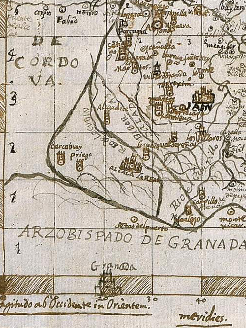 Historia de Santiago de Calatrava - Historia de Santiago de Calatrava. Mapa de 1641