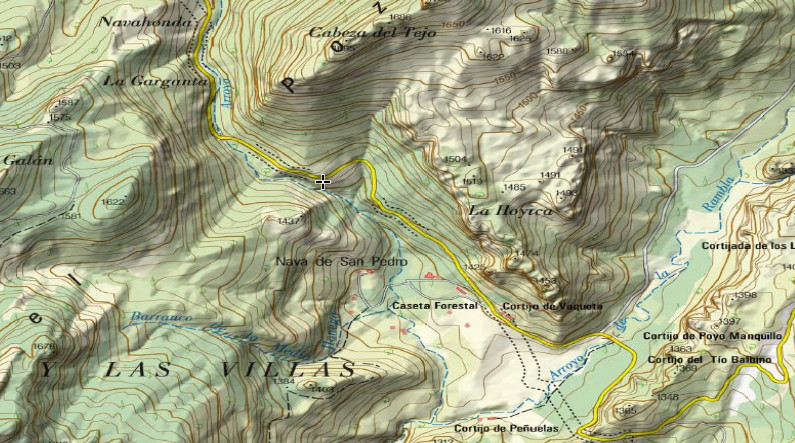 Mirador de la Nava de San Pedro - Mirador de la Nava de San Pedro. Mapa