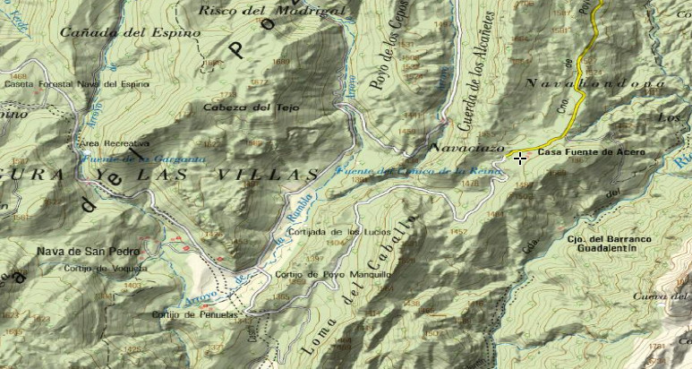 Casa Forestal de Fuente Acero - Casa Forestal de Fuente Acero. Mapa