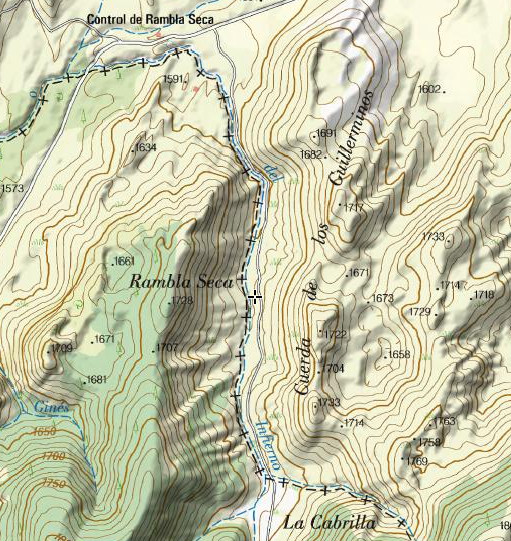 Arroyo del Infierno - Arroyo del Infierno. Mapa