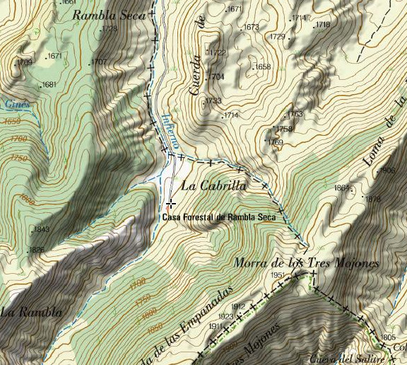 Casa Forestal de Rambla Seca - Casa Forestal de Rambla Seca. Mapa