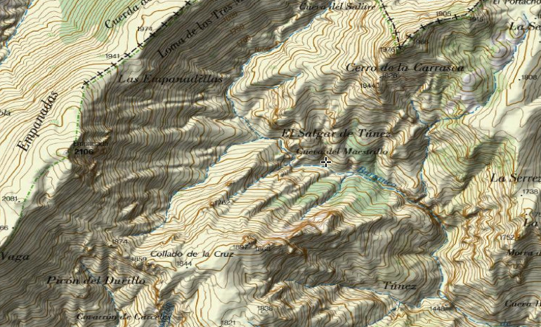 Barranco de Tnez - Barranco de Tnez. Mapa