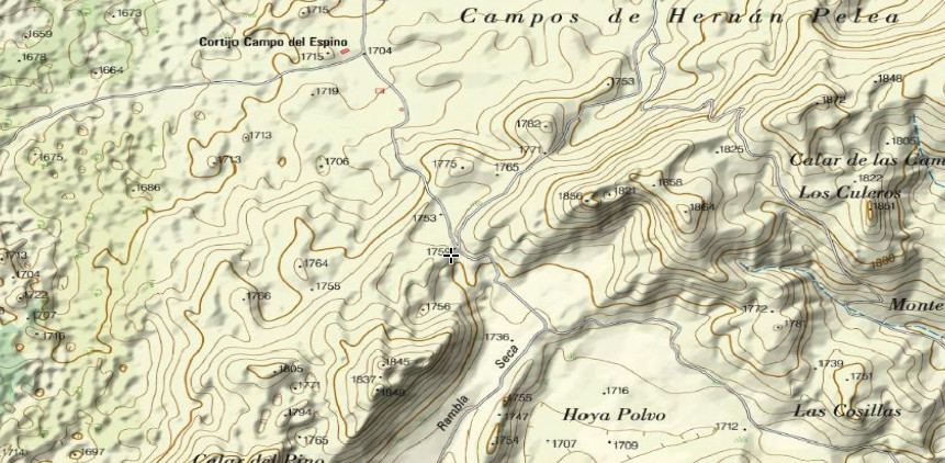 Sima del Campo del Espino - Sima del Campo del Espino. Mapa