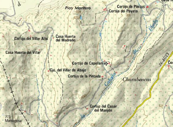 Cortijo de Capellanas - Cortijo de Capellanas. Mapa