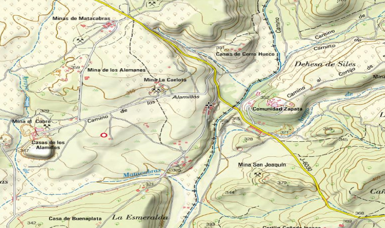 Pozo La Carlota - Pozo La Carlota. Mapa