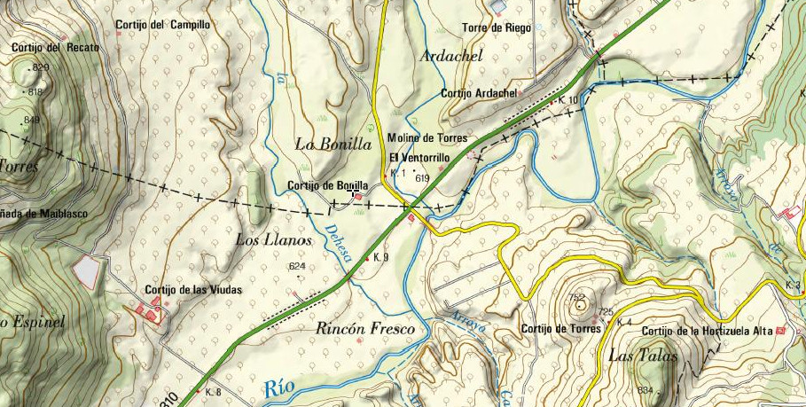 Cortijo Bonilla - Cortijo Bonilla. Mapa