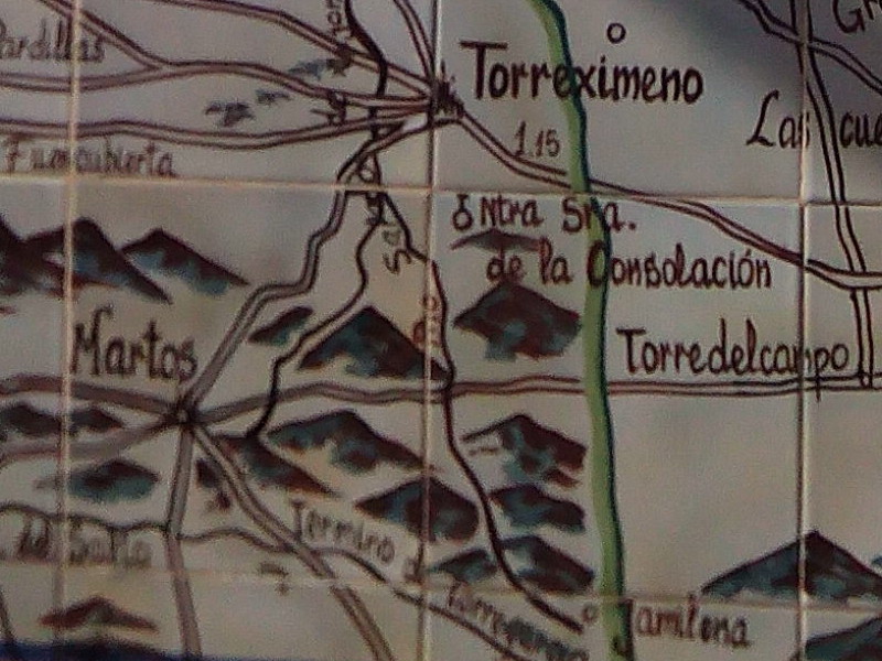 Historia de Torredelcampo - Historia de Torredelcampo. Mapa de Bernardo Jurado. Casa de Postas - Villanueva de la Reina