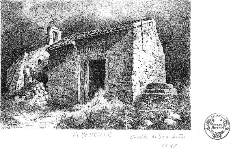 Ermita de San Antn - Ermita de San Antn. Postal del Museo Cerezo