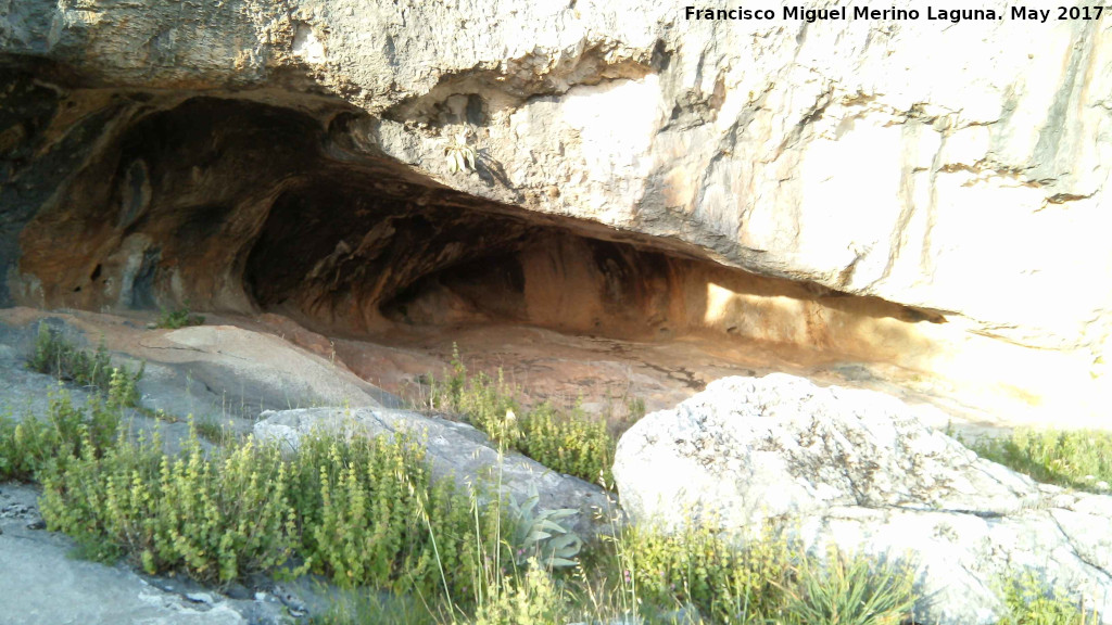 Cazoletas del Abrigo Alto de la Llana - Cazoletas del Abrigo Alto de la Llana. Abrigo