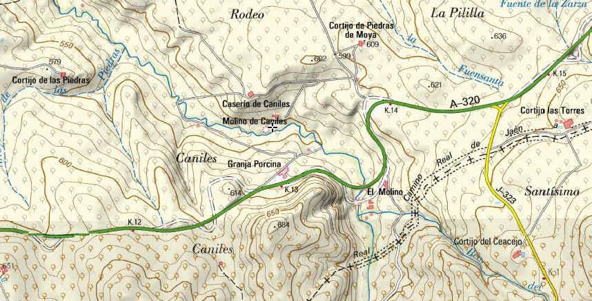 Molino Caniles - Molino Caniles. Mapa