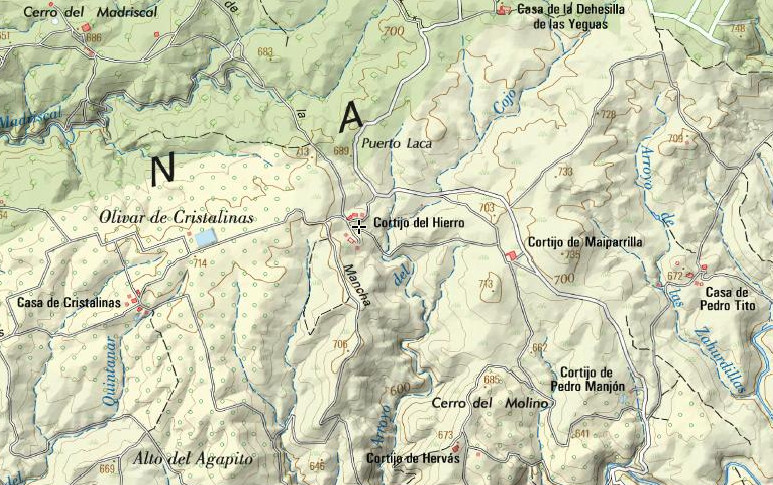 Cortijo del Hierro - Cortijo del Hierro. Mapa