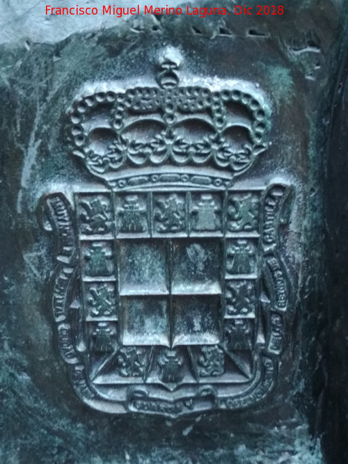Monumento a Andrs de Vandelvira - Monumento a Andrs de Vandelvira. Escudo de Jan