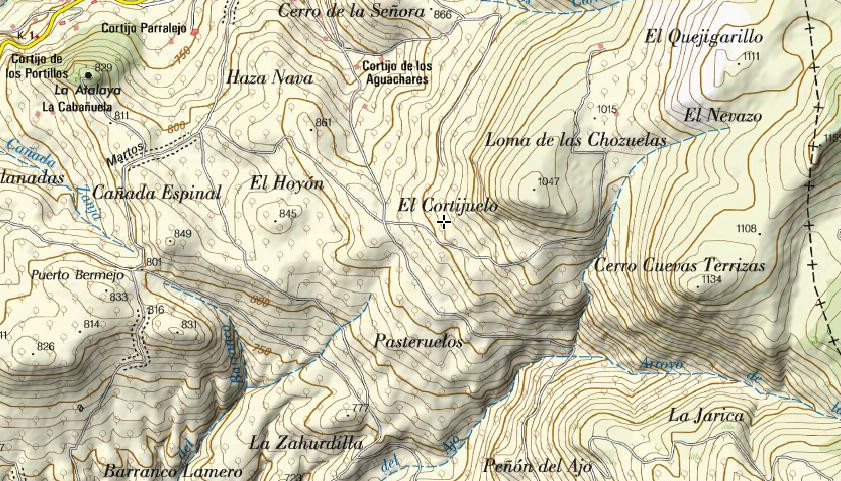 El Cortijuelo - El Cortijuelo. Mapa