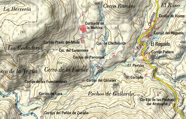 Cortijo del Barranco del Cerro Ramiro - Cortijo del Barranco del Cerro Ramiro. Mapa