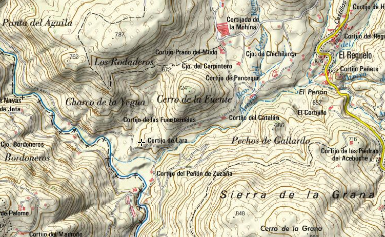 Cortijo de Lara - Cortijo de Lara. Mapa