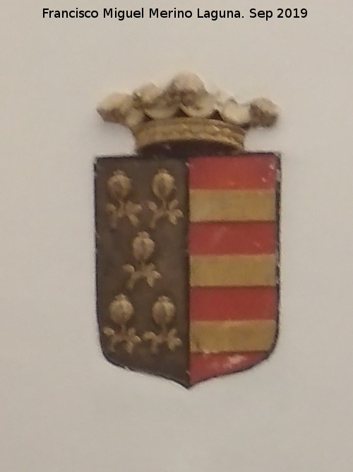 Casa de los Tiros - Casa de los Tiros. Escudo policromado