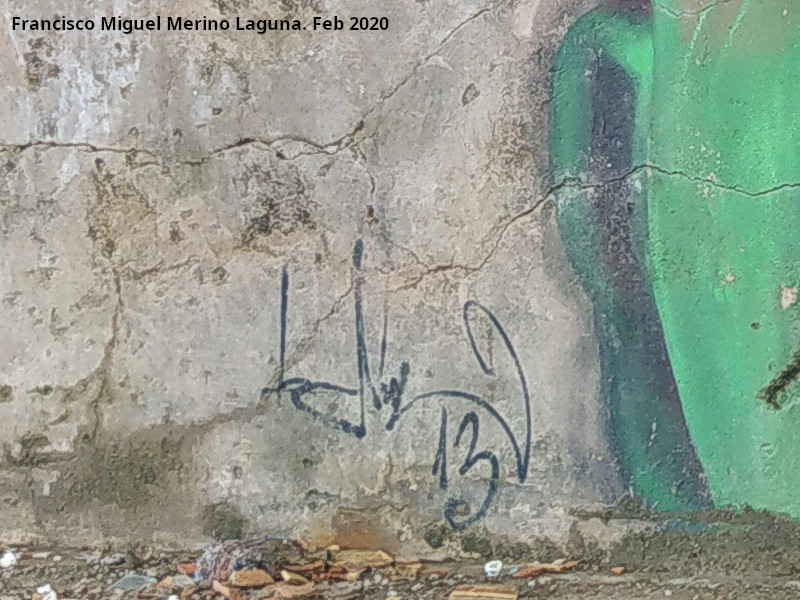 Grafiti de Belin Atenci�n Obras - Grafiti de Belin Atenci�n Obras. Firma