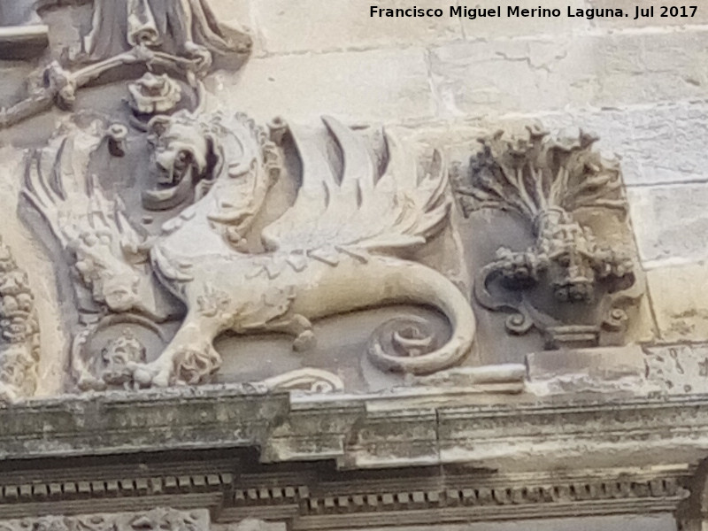 Catedral de Granada. Puerta de San Jernimo - Catedral de Granada. Puerta de San Jernimo. Grifo