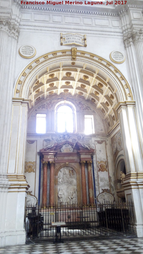 Catedral de Granada. Capilla de Virgen del Pilar - Catedral de Granada. Capilla de Virgen del Pilar. 