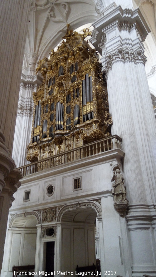 Catedral de Granada. rgano del Evangelio - Catedral de Granada. rgano del Evangelio. Parte trasera