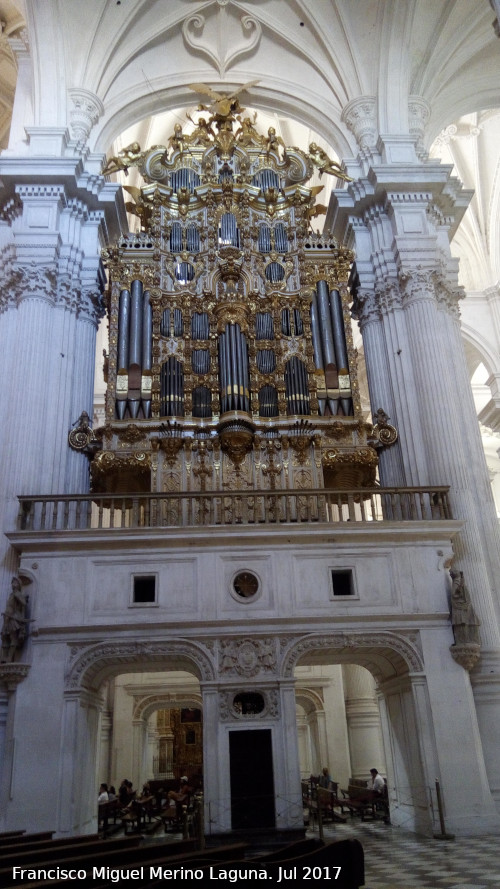 Catedral de Granada. rgano del Evangelio - Catedral de Granada. rgano del Evangelio. Parte trasera