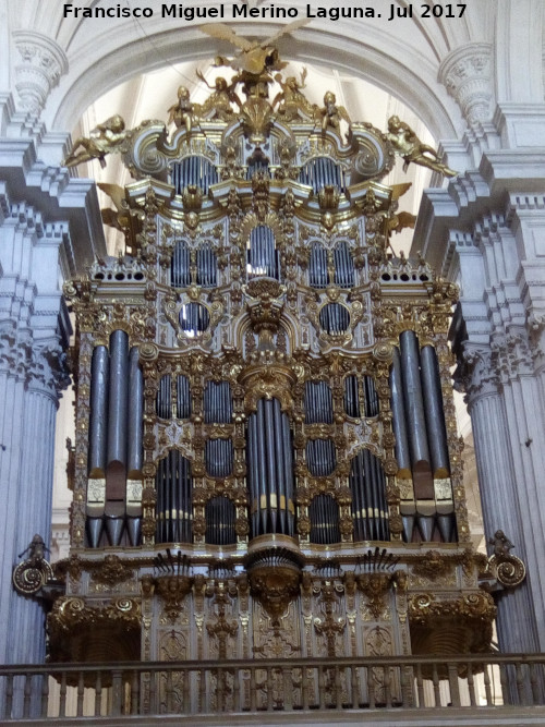 Catedral de Granada. rgano del Evangelio - Catedral de Granada. rgano del Evangelio. Parte trasera