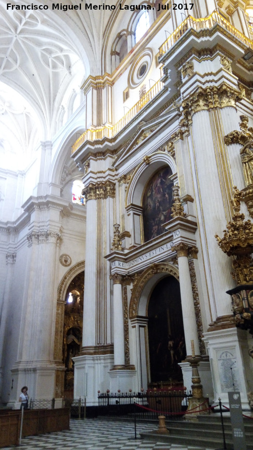 Catedral de Granada. Altar del Santo Cristo - Catedral de Granada. Altar del Santo Cristo. 