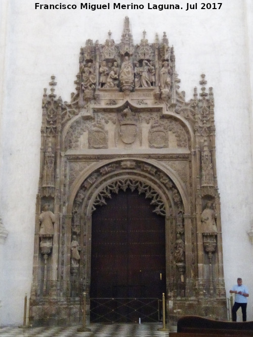 Catedral de Granada. Portada de la Capilla Real - Catedral de Granada. Portada de la Capilla Real. 