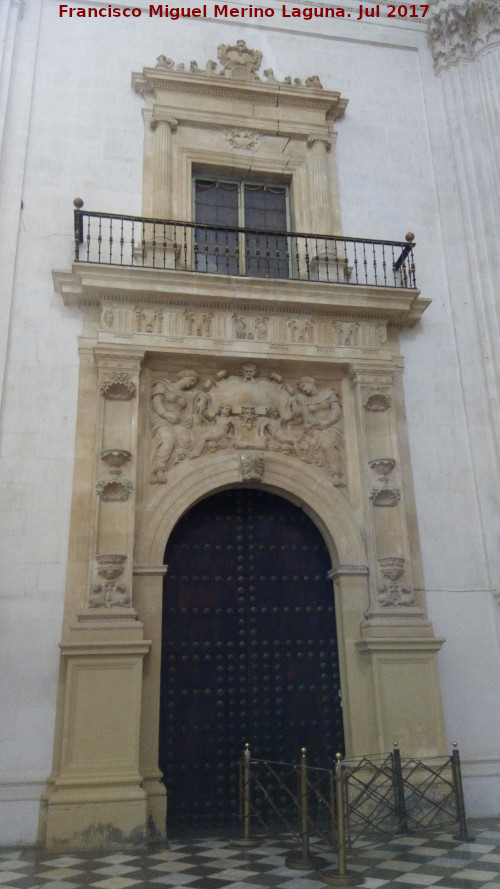 Catedral de Granada. Portada interior de la Epstola - Catedral de Granada. Portada interior de la Epstola. 